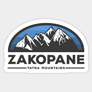 Zakopane Tatra Mountains Sticker